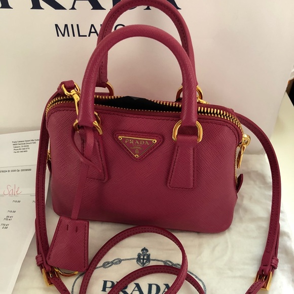 Prada Handbags - Prada leather purse pink